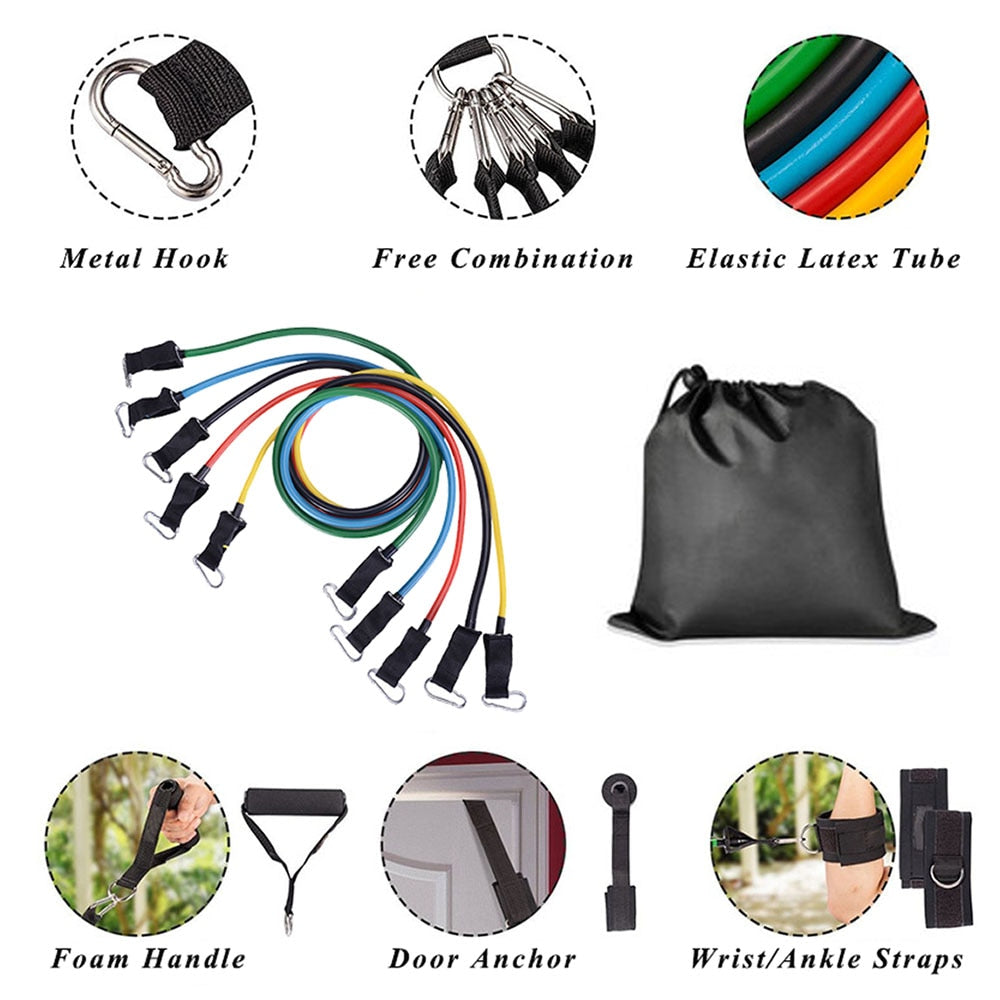 11PCS Resistance Band Set