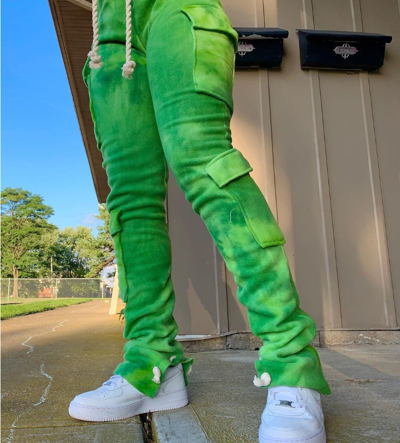 VSS Fleece printed multi-pocket super stretch overalls
