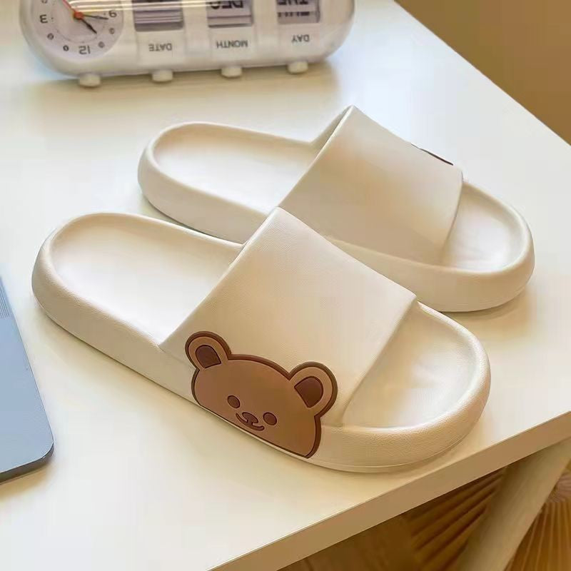 Cute Bear Bathroom Slippers