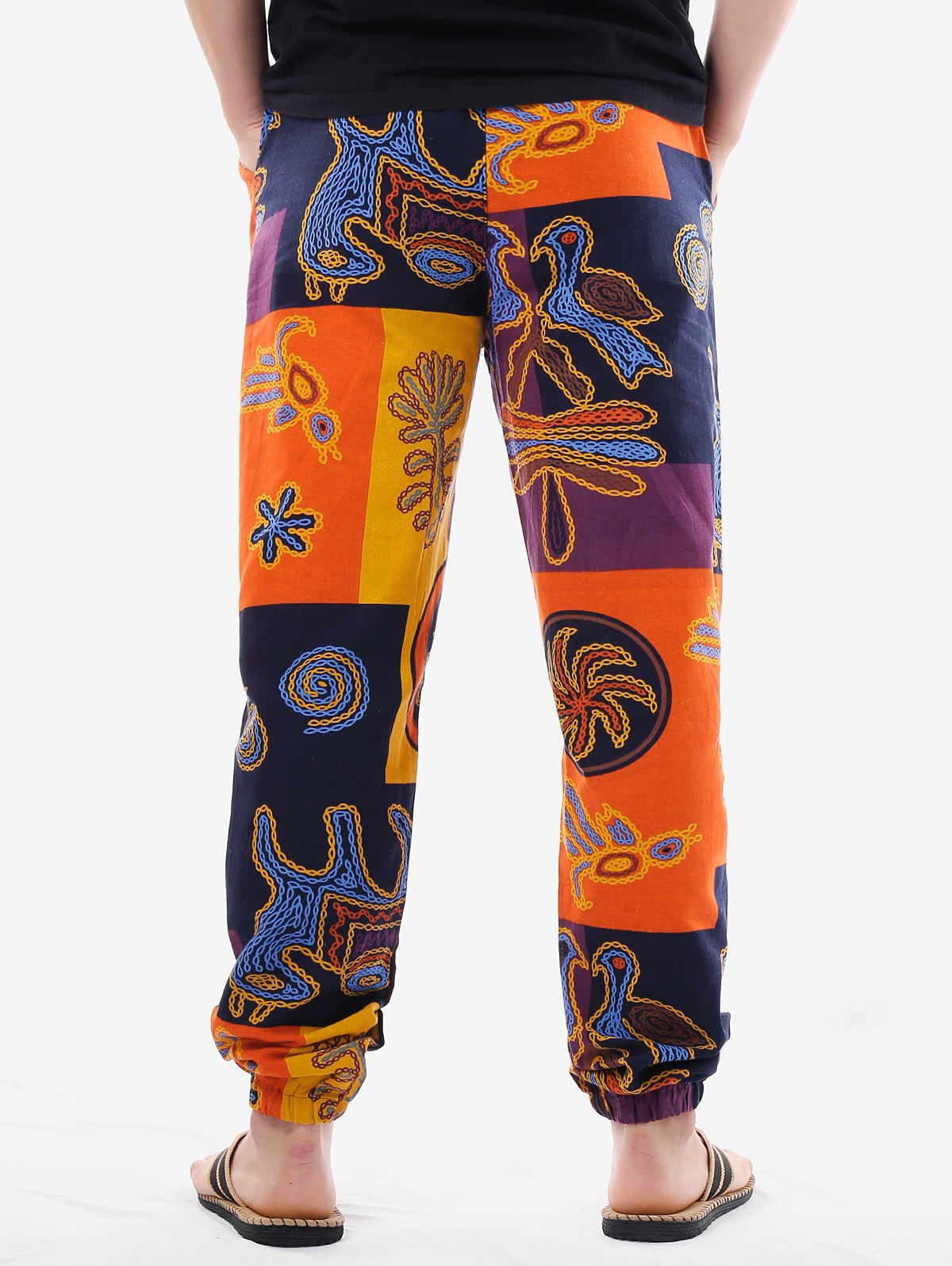 Tribal Print Drawstring Pants