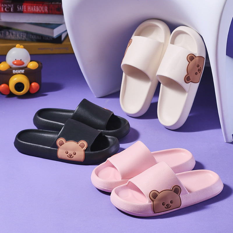 Cute Bear Bathroom Slippers