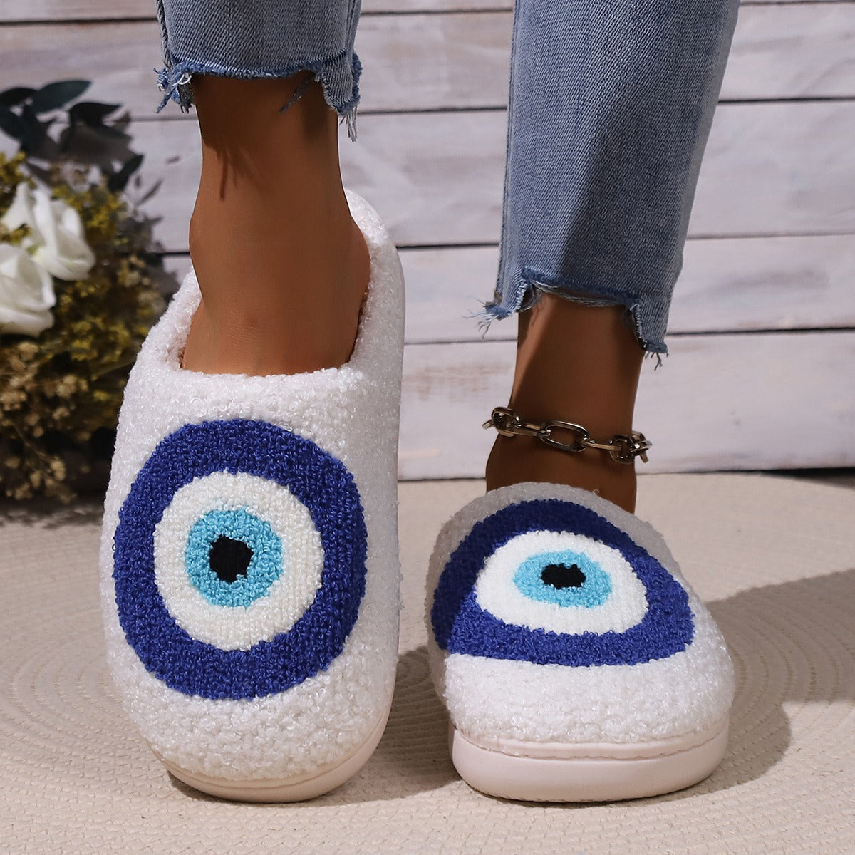 Warm and comfortable winter cotton slippers