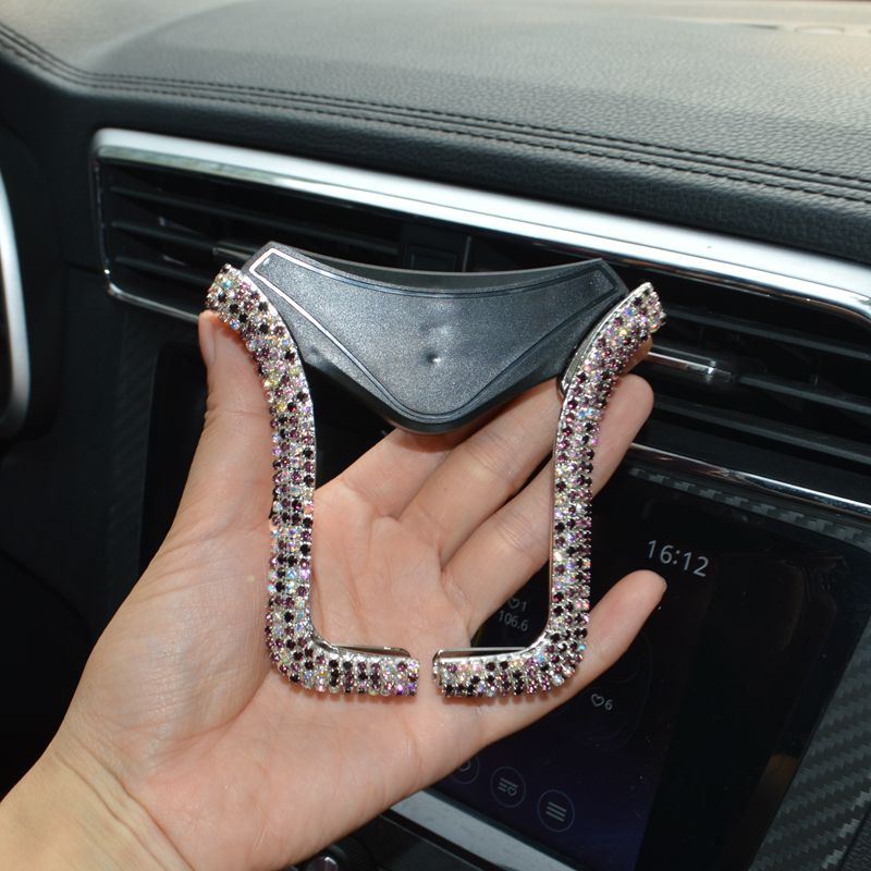 Universal Car Phone Holder with Bing Crystal Rhinestone