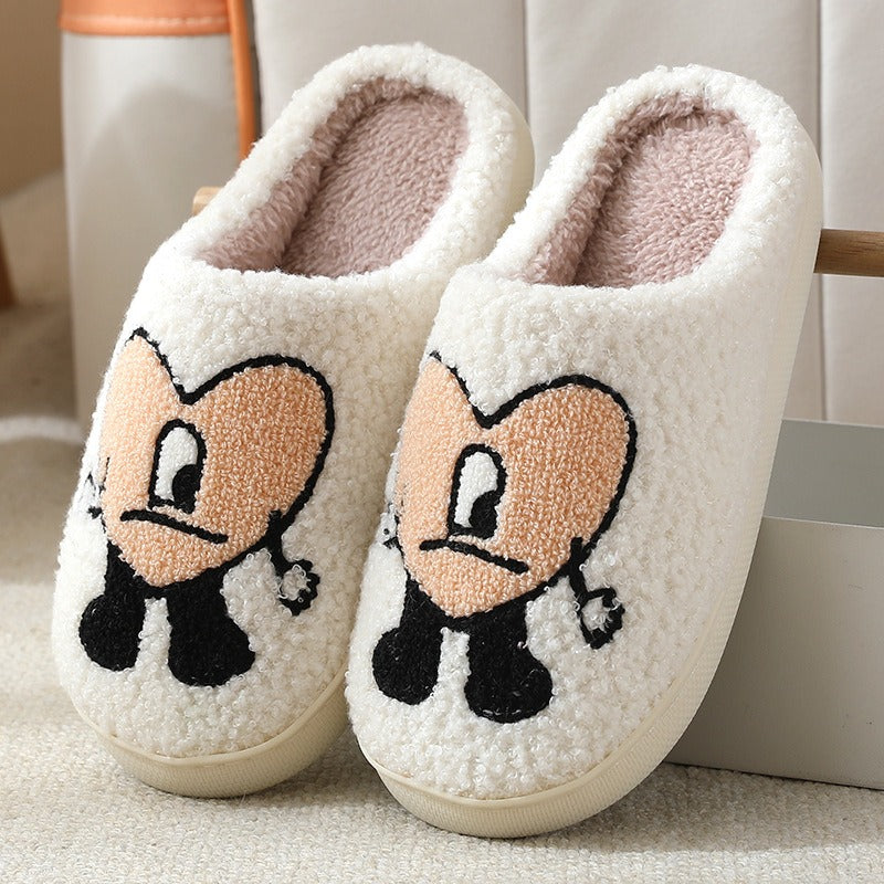 Lovable Thick soled Cartoon Slippers in Home