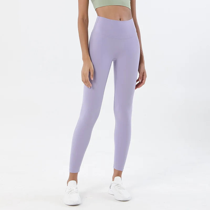 Yoga Pants Women Leggings Yoga Pants Girl Fitness Soft Tights High Waist Mention Hip No T Line Women's Sports Pants