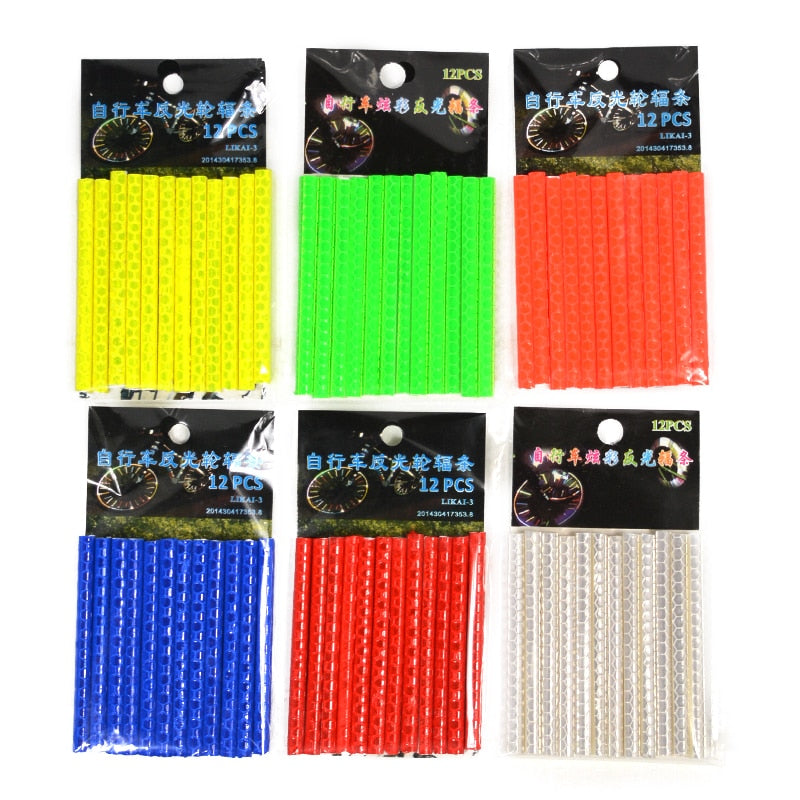 12Pcs Bicycle Light