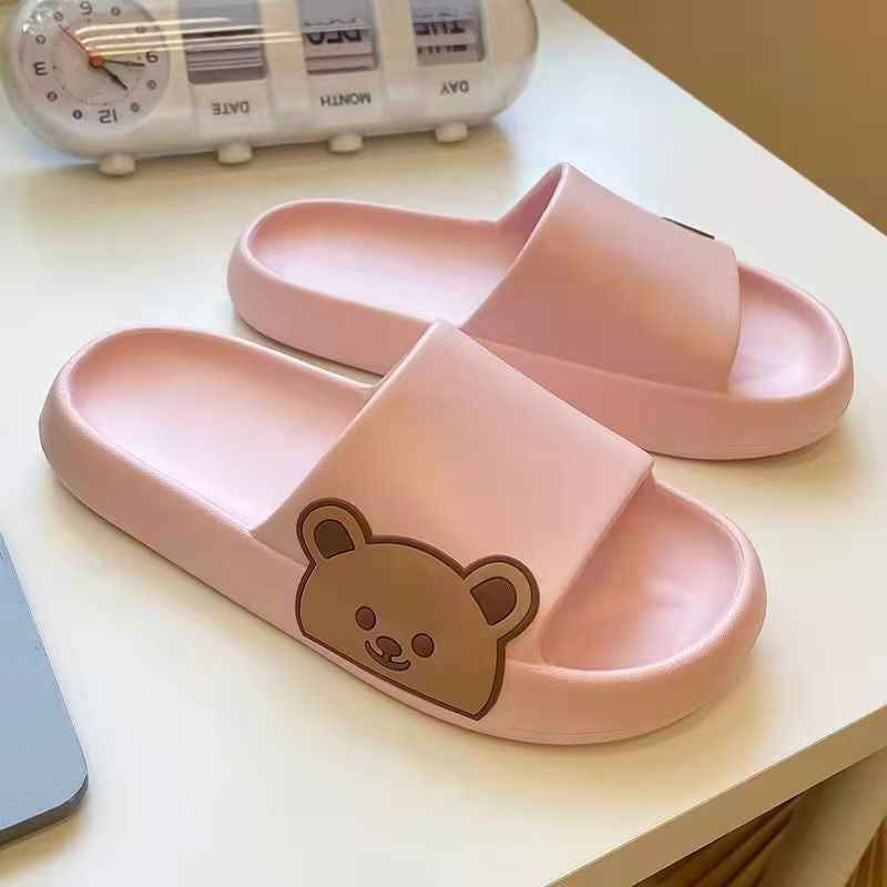 Cute Bear Bathroom Slippers