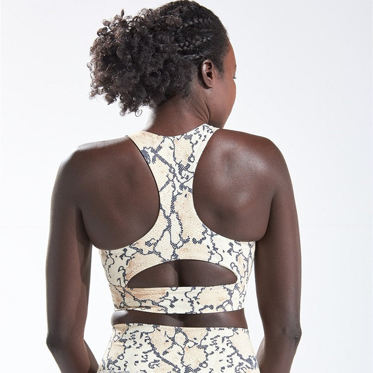 Women's Yoga Pants  Snakeskin pattern exercise fitness running pants