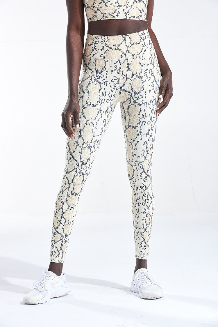 Women's Yoga Pants  Snakeskin pattern exercise fitness running pants