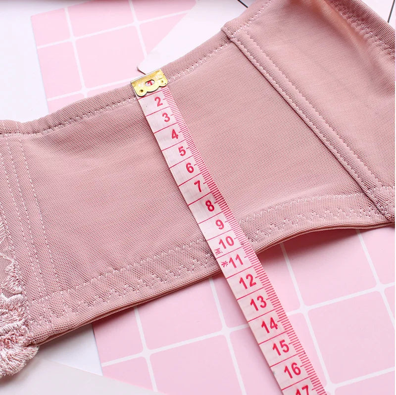 Women's Full coverage Underwired Non Padding Sheer Floral Lace Breathable Balconette Bra Plus Size 34 36 38 40 42 44 46 48 B-H