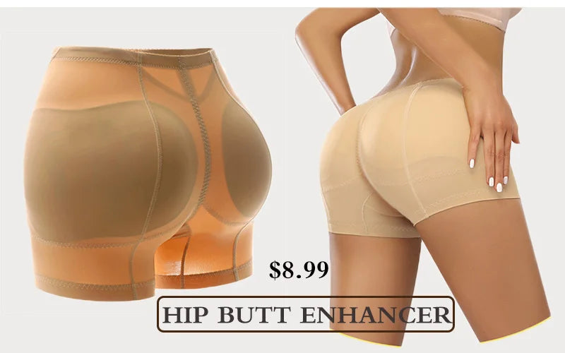 GUUDIA Hook Zipper Fajas Colombianas Butt Lifter Hip Enhancer Tummy Control Panties Body Shaper PantyBooty Enhance Shapewear