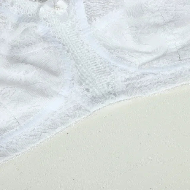 Big Minimizer Bras Large Size Lace Bra Women Sexy Unlined Full Coverage Ultra Thin Wireless Adjusted-straps Underwear Sujetador