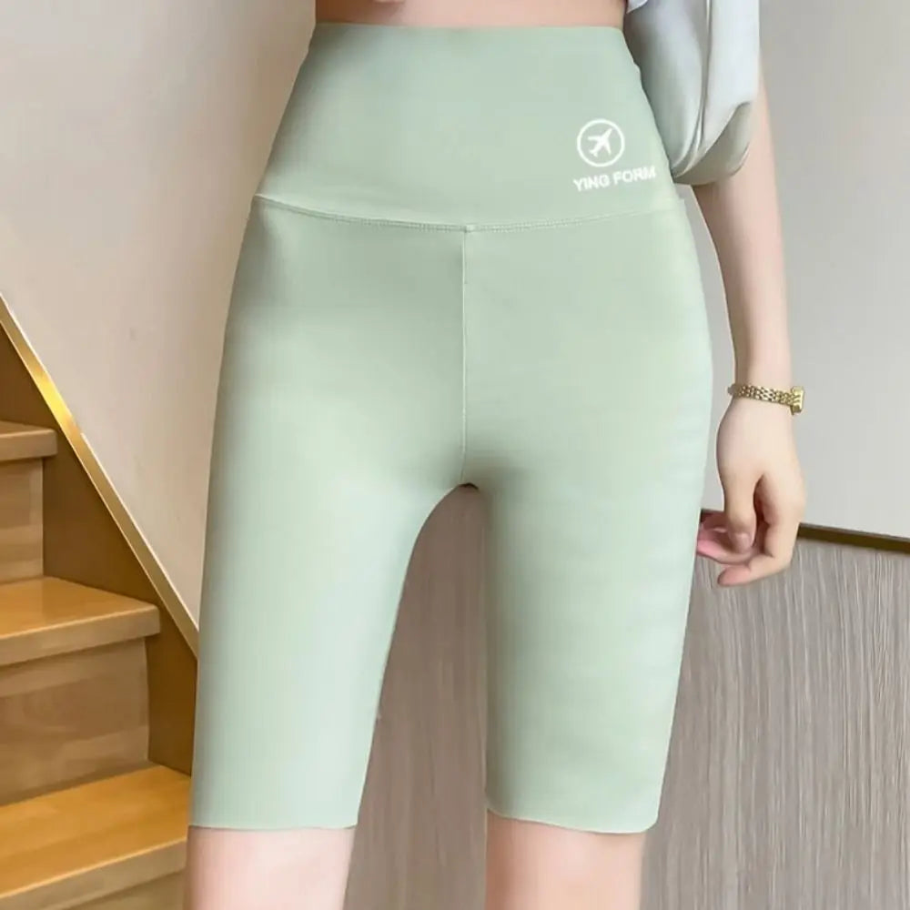 Tight Hip Lift Yoga Shorts Elastic Peach Butt Tummy Control Women Leggings Butt Lifter Breathable Biker Shorts Female