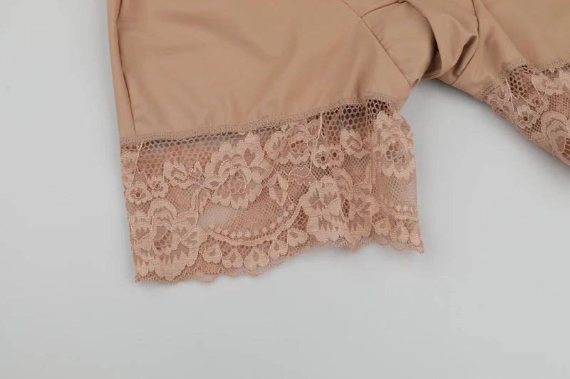 Full Body Shaper Women Bodysuit Shapewear Double V Neck Floral Lace Underwear Tummy Control Butt Lifter Thigh Slimmer Fajas XXXL