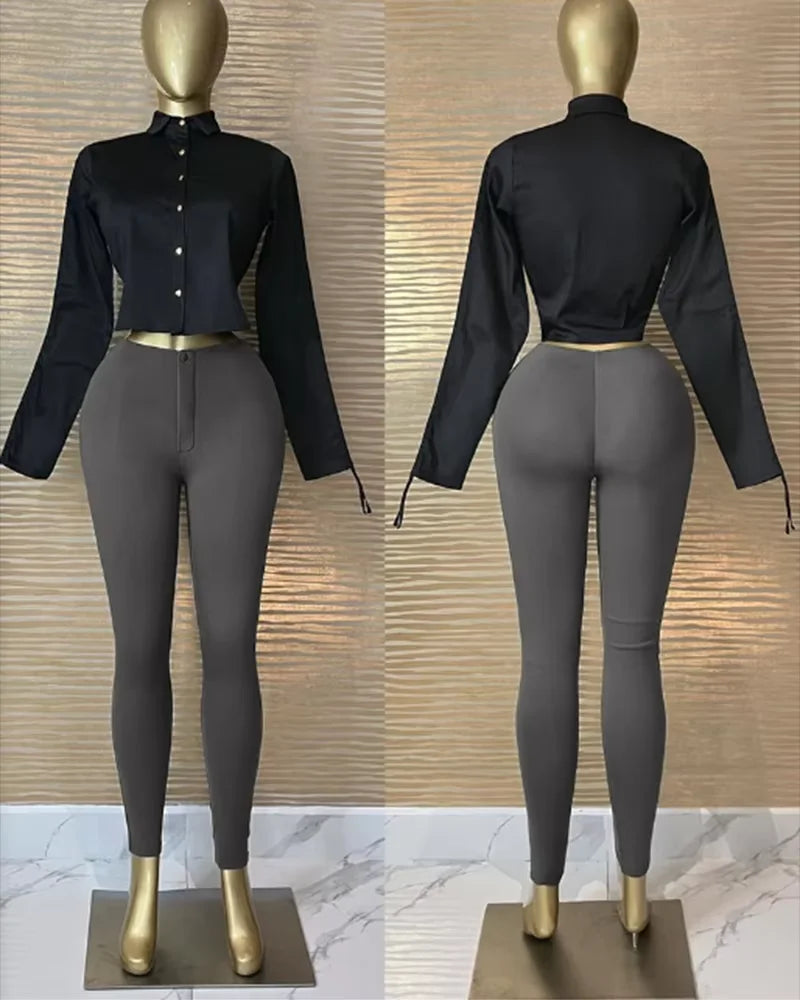 New High Waist Tummy Control Shaping Butt Lifting Slimming Leggings Women's Slim Long Yoga Pants 2025