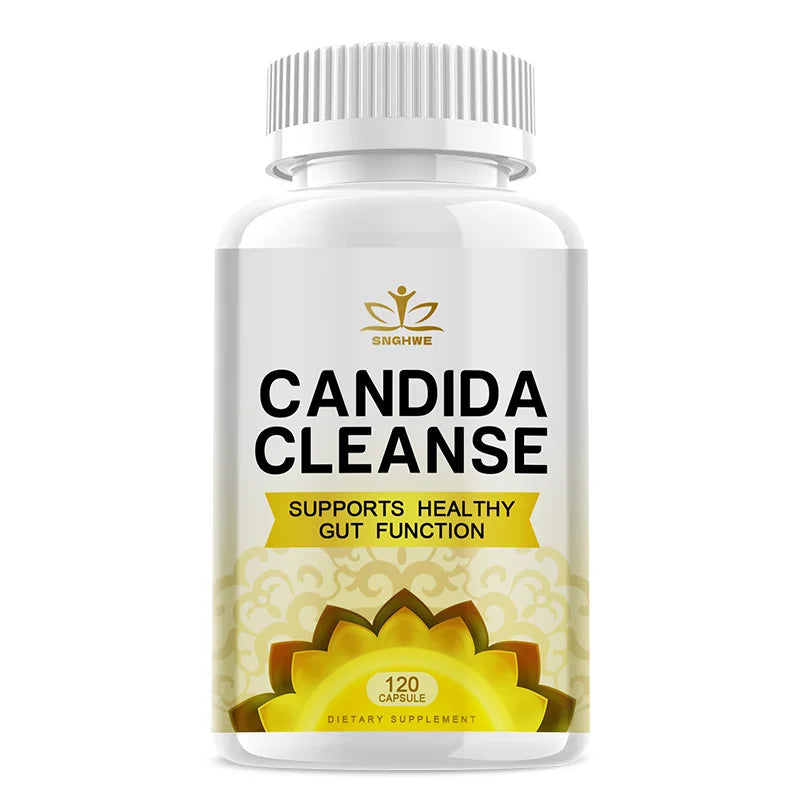 Candida Cleanse Complex-with Digestive Enzymes -Probiotics and Herbal Formula for Better Digestion, Gut Cleansing and Immunity