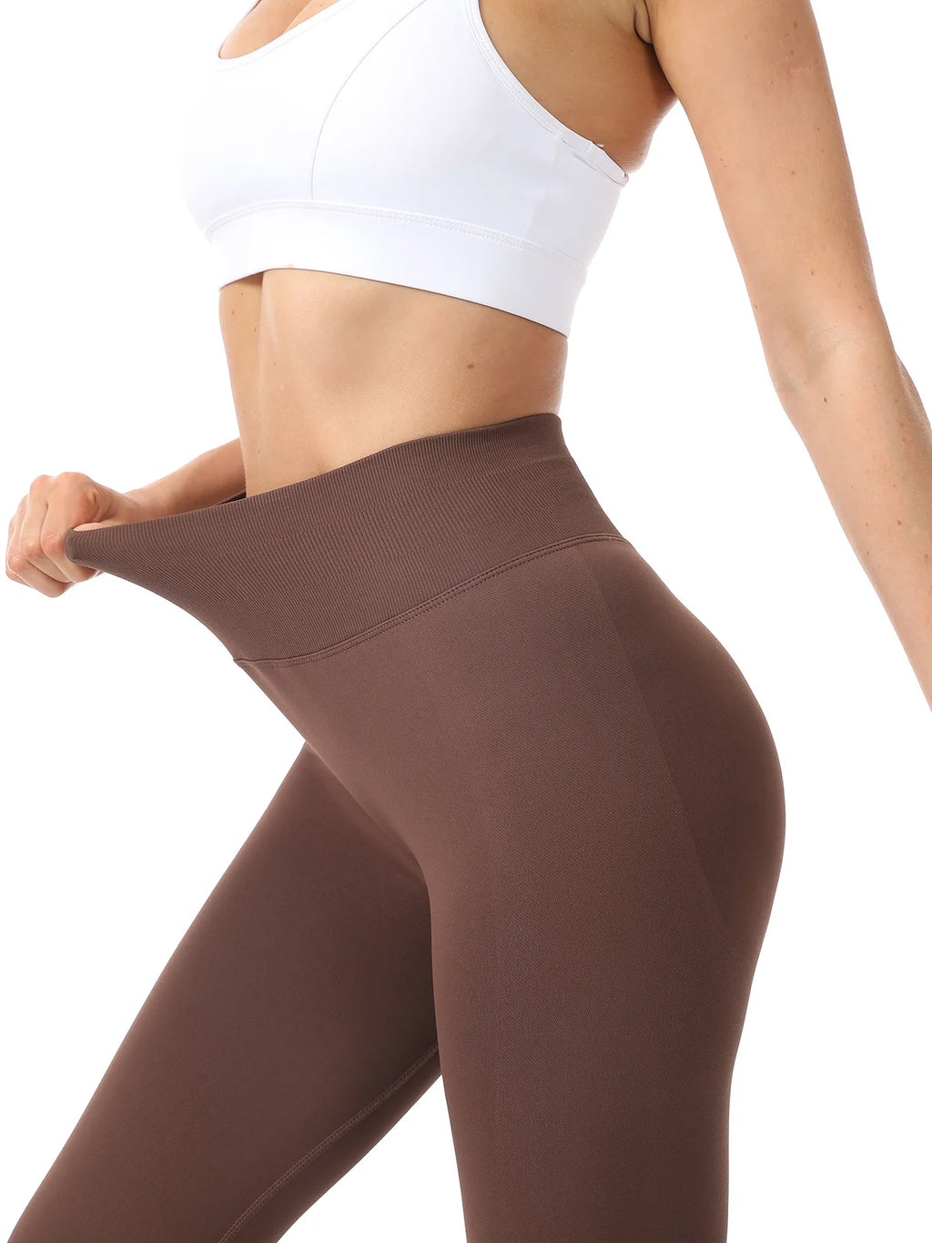 High Waisted Butt Liftting Leggings Fashion Yoga Leggings Seamless Tummy Control Proof Workout Tights Gym Fitness Training Pants