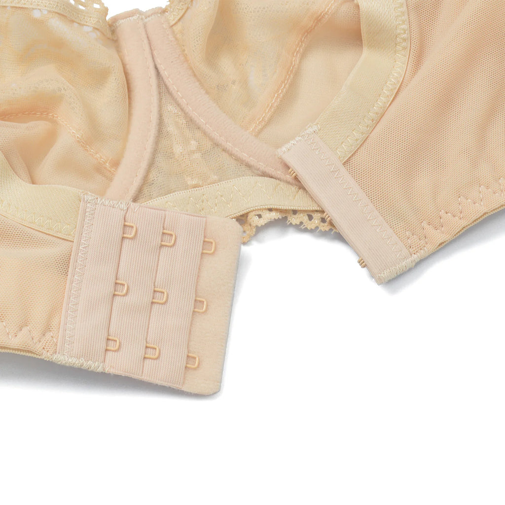 New Big Size Women Bra Full Coverage Minimizer Lace Floral Embrodiery Mesh Bras Underwire B C D E F G H Cup 34 36 38 40 42 44 46