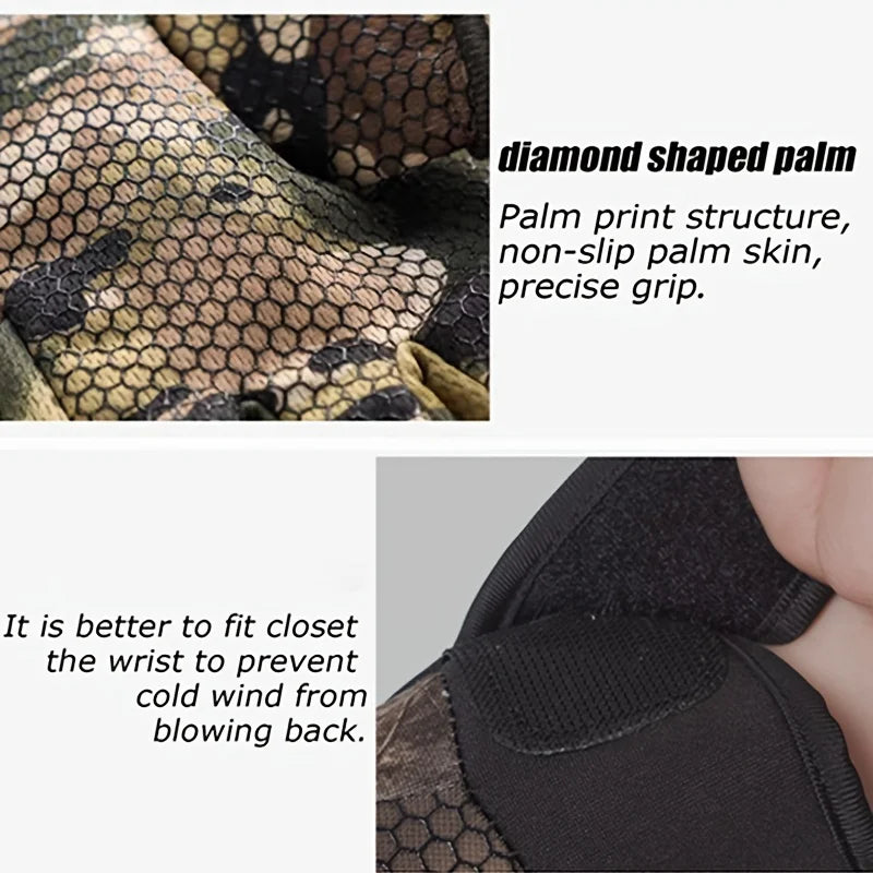 Winter Cycling Gloves Men Gloves Touch Screen Windproof Sports Gloves Warm Thermal Fleece Running Ski Cycling Gloves