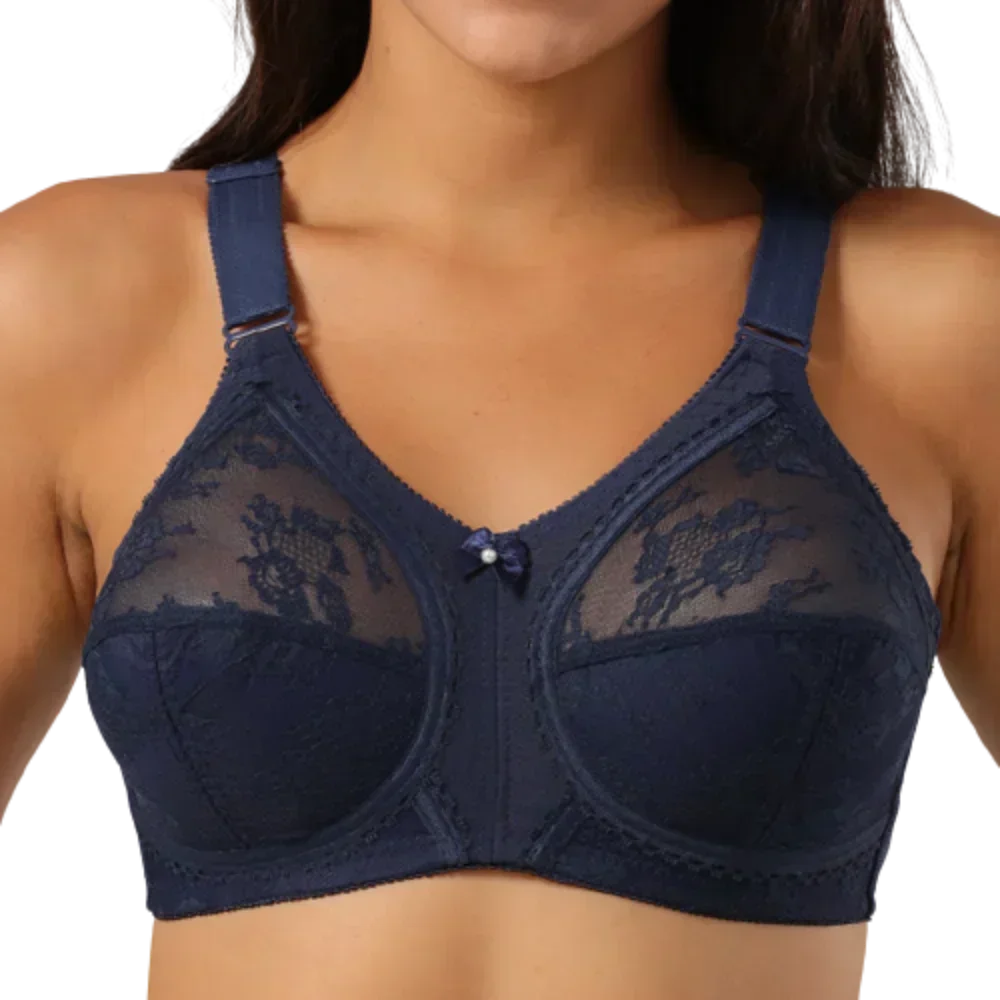 Big Minimizer Bras Large Size Lace Bra Women Sexy Unlined Full Coverage Ultra Thin Wireless Adjusted-straps Underwear Sujetador