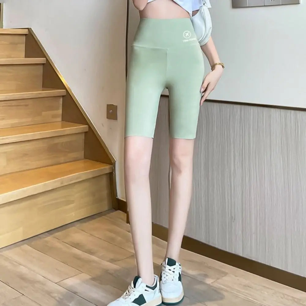 Tight Hip Lift Yoga Shorts Elastic Peach Butt Tummy Control Women Leggings Butt Lifter Breathable Biker Shorts Female