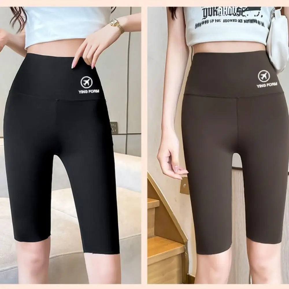 Tight Hip Lift Yoga Shorts Elastic Peach Butt Tummy Control Women Leggings Butt Lifter Breathable Biker Shorts Female