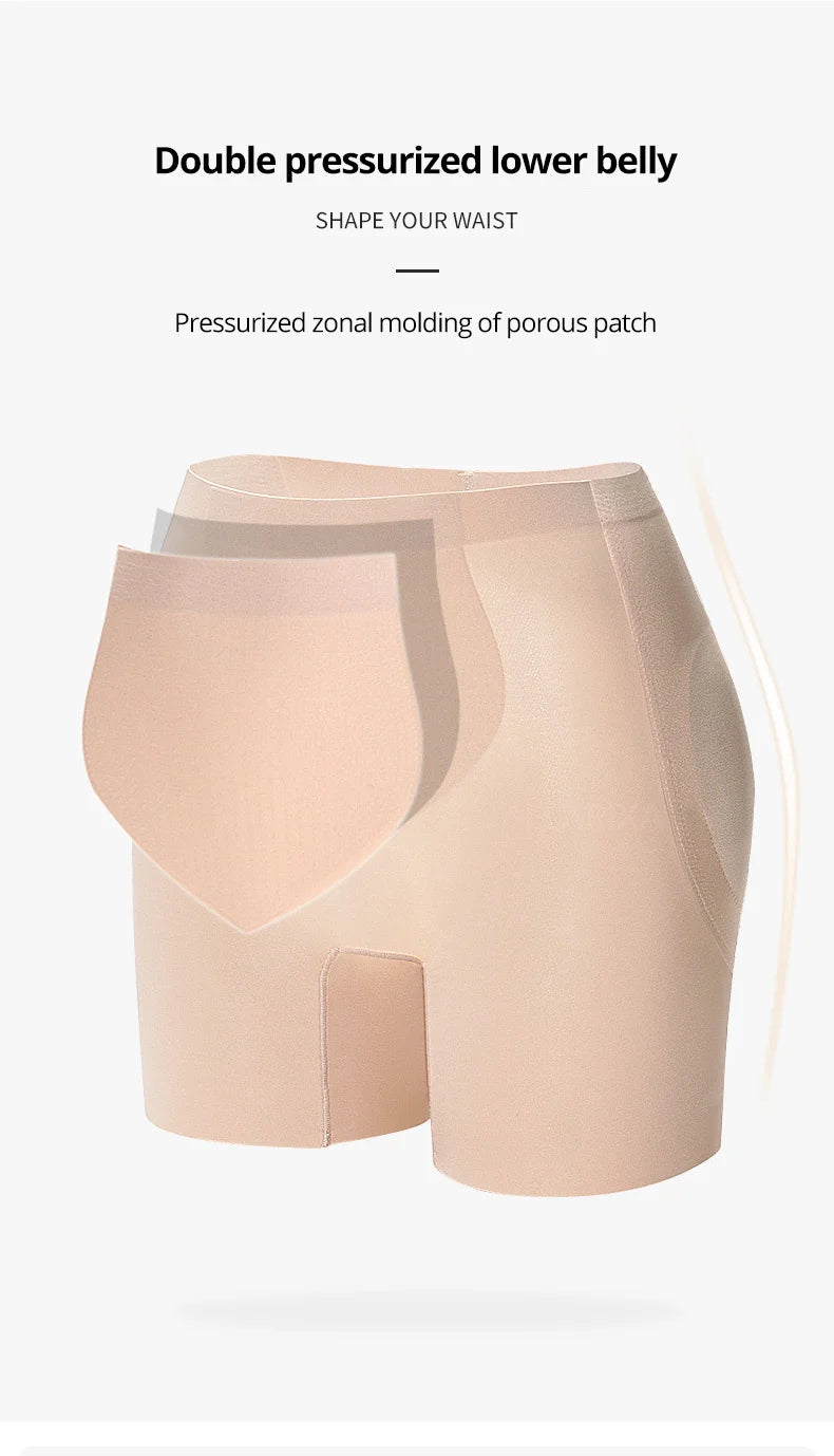 Flarixa Padded High Waist Shorts Butt Enhancer Shaper Buttock Lifting Panties Tummy Control Body Shaper With Butt Pads Shapewear