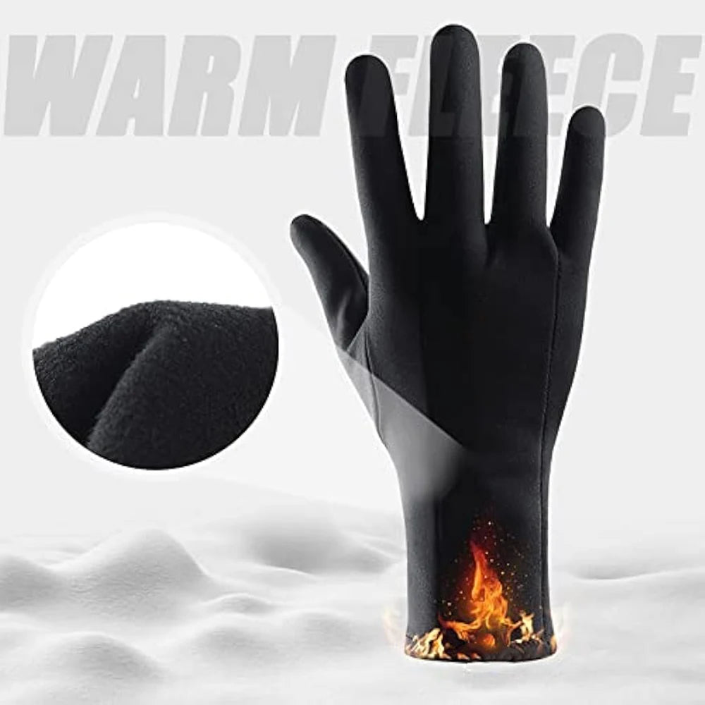 Ski Gloves Liners Thermal Warm Touch Screen Gloves ,Suit for Men &Women Cycling&Running Thin Lightweight Winter Gloves