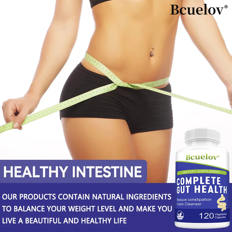 Gut Health Supplements Capsules- Improve Digestive Comfort, Cleanse Detox Intestine and Colon Support, Boost Immunity