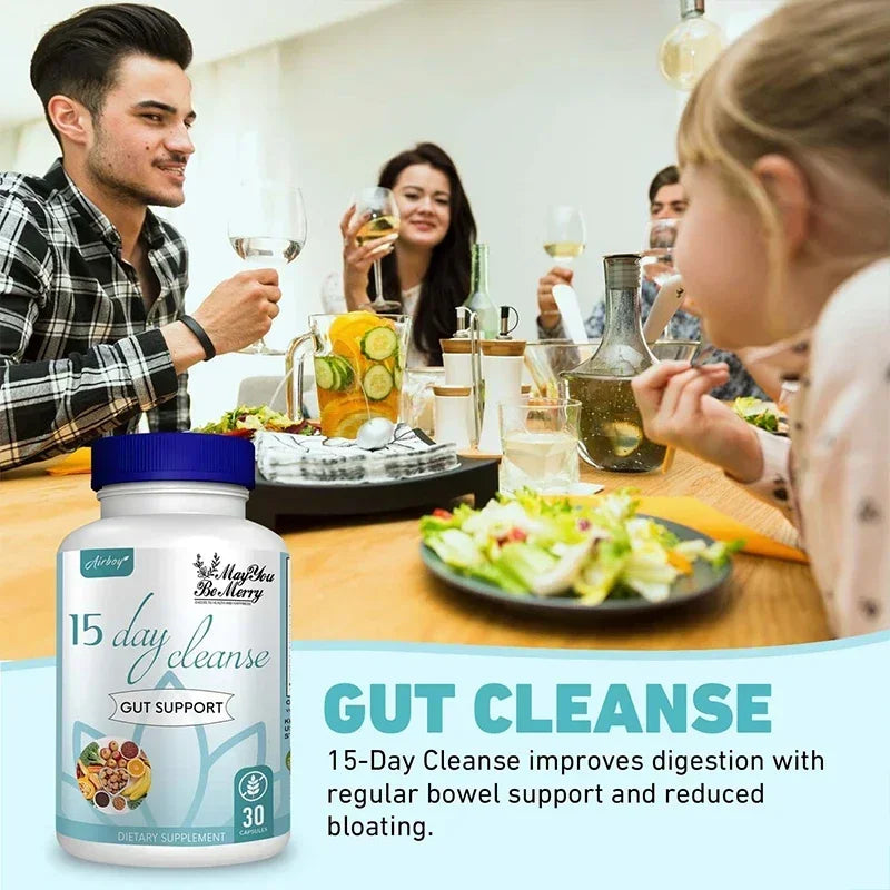 15 Day Cleanse and Detox - Supports Intestinal & Digestive Health, Relieves Bloating, Replenishes Energy, and Improves Immunity