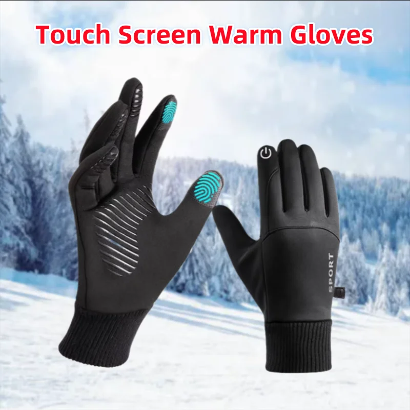 Winter Gloves Men Women Touch Screen Warm Gloves Water Resistant Windproof Thermal Gloves for Driving Running Ski Riding Sport