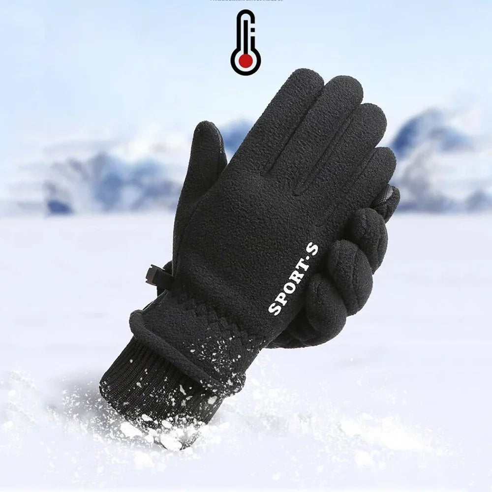 Winter Warm Touch Screen Gloves Thermal Knit Anti-slip Lined for Outdoor Cycling Warm Ski Snowboard Cold Weather Gloves