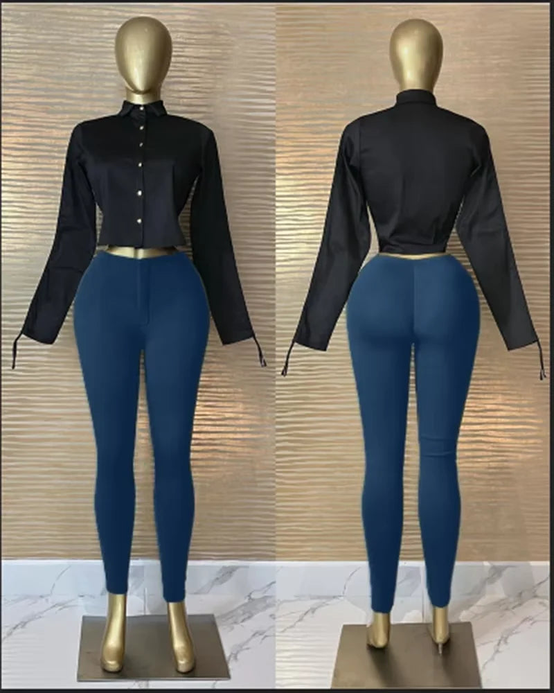 New High Waist Tummy Control Shaping Butt Lifting Slimming Leggings Women's Slim Long Yoga Pants 2025