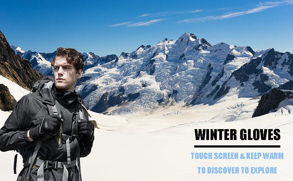 Ski Gloves Liners Thermal Warm Touch Screen Gloves ,Suit for Men &Women Cycling&Running Thin Lightweight Winter Gloves