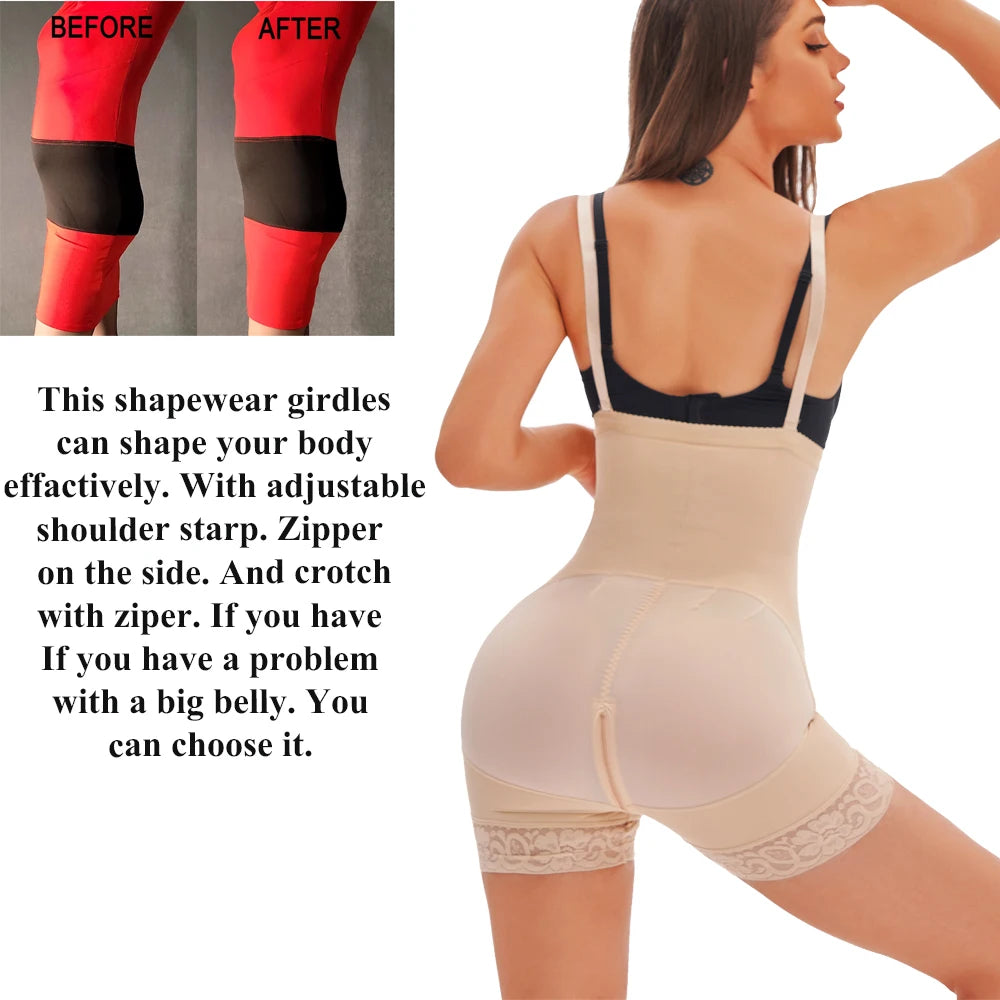 Fajas Colombianas Shapewear Women Tummy Control Butt Lifter Body Shaper High Compression Reducing and Shaping Girdles