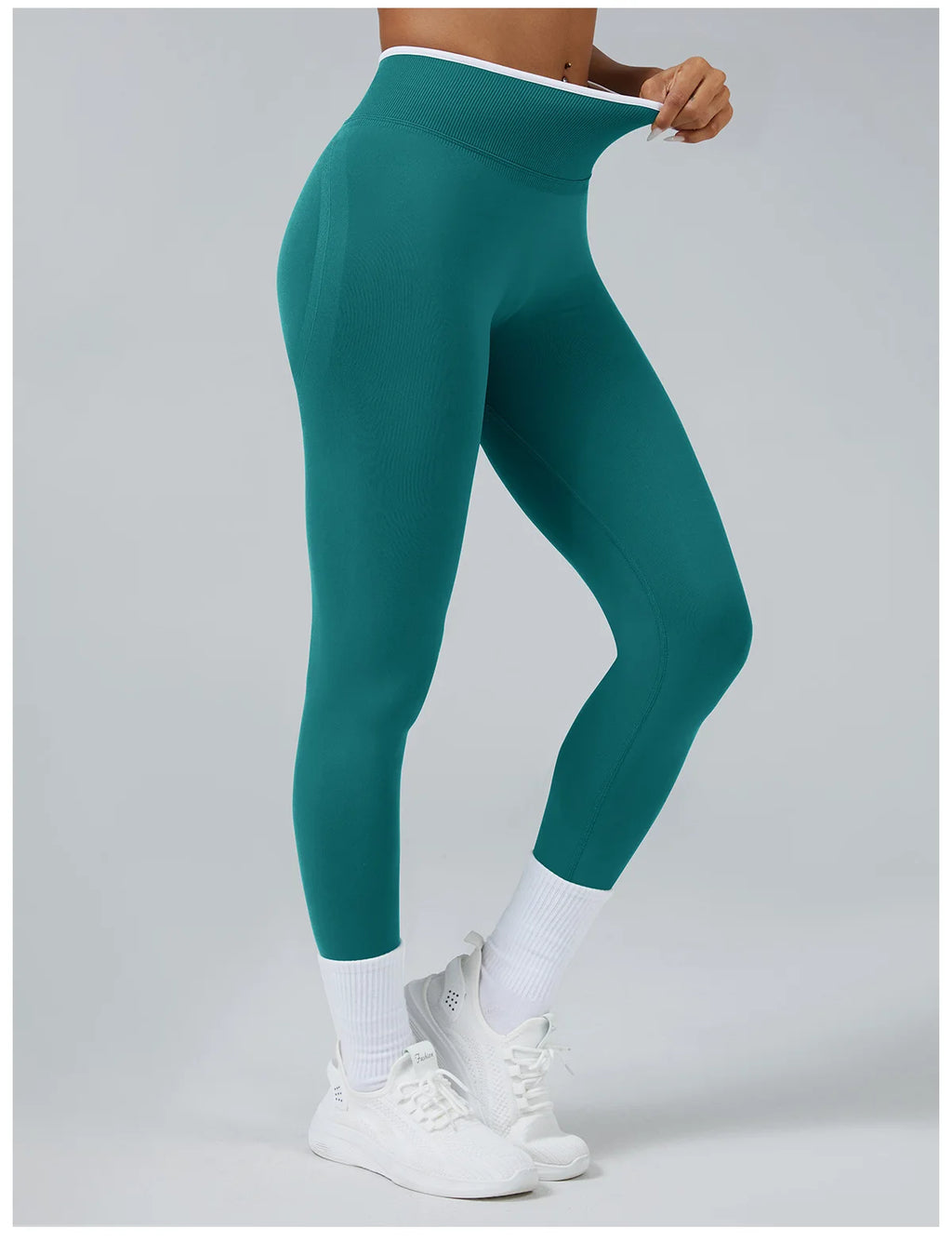 Seamless Butt Lifting Yoga Leggings – Tummy Control, Quick-Dry & Stylish Fit for Running & Outdoor