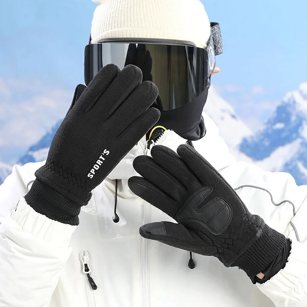 Winter Warm Touch Screen Gloves Thermal Knit Anti-slip Lined for Outdoor Cycling Warm Ski Snowboard Cold Weather Gloves