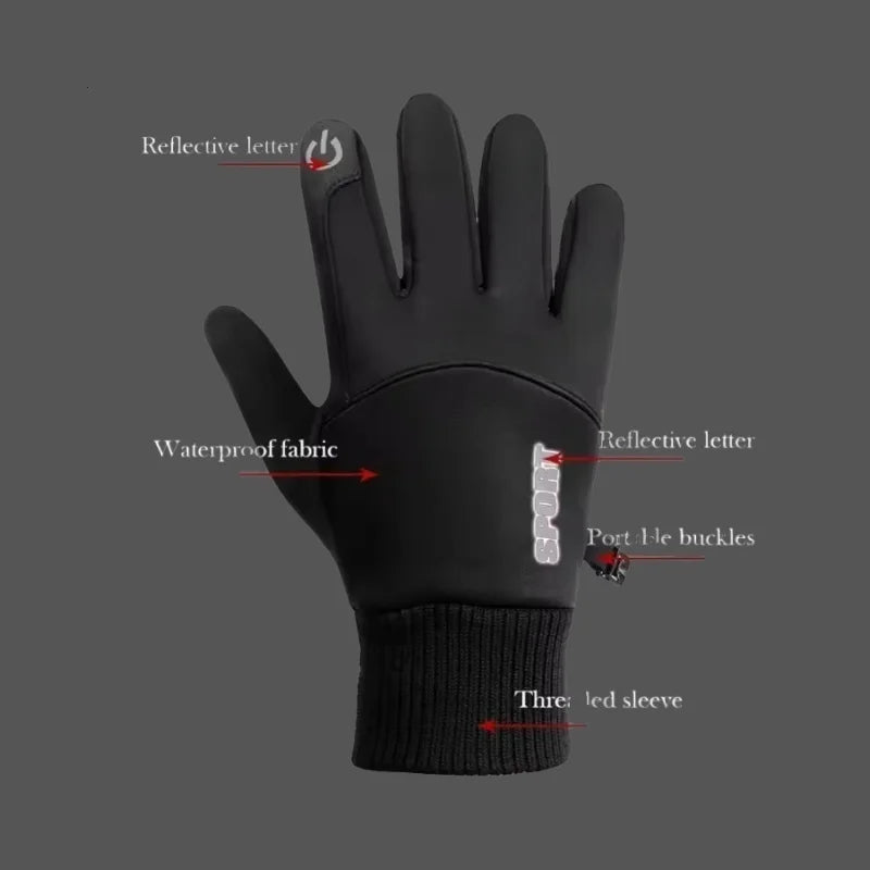 Winter Gloves Men Women Touch Screen Warm Gloves Water Resistant Windproof Thermal Gloves for Driving Running Ski Riding Sport