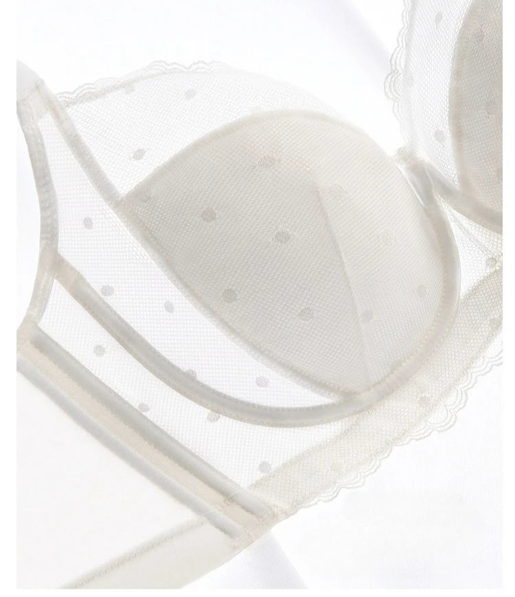 Lace Minimizer Bra for Women Full Cup Mesh Underwire Female Large Size Lingerie Large Size Bras B-F Cup Non-padded Bra