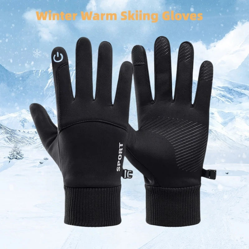Winter Gloves Men Women Touch Screen Warm Gloves Water Resistant Windproof Thermal Gloves for Driving Running Ski Riding Sport