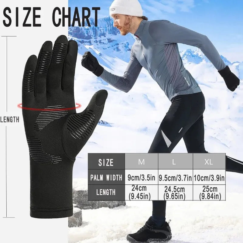 Ski Gloves Liners Thermal Warm Touch Screen Gloves ,Suit for Men &Women Cycling&Running Thin Lightweight Winter Gloves