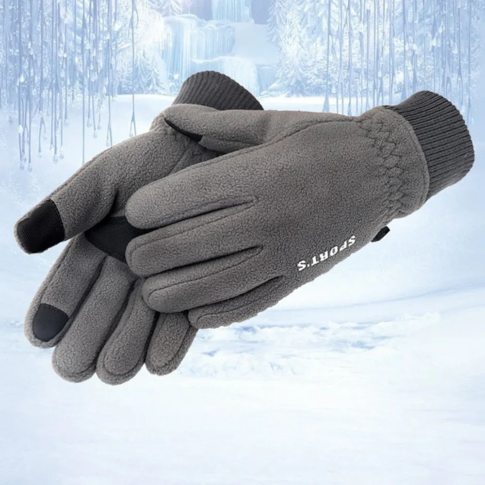 Winter Warm Touch Screen Gloves Thermal Knit Anti-slip Lined for Outdoor Cycling Warm Ski Snowboard Cold Weather Gloves