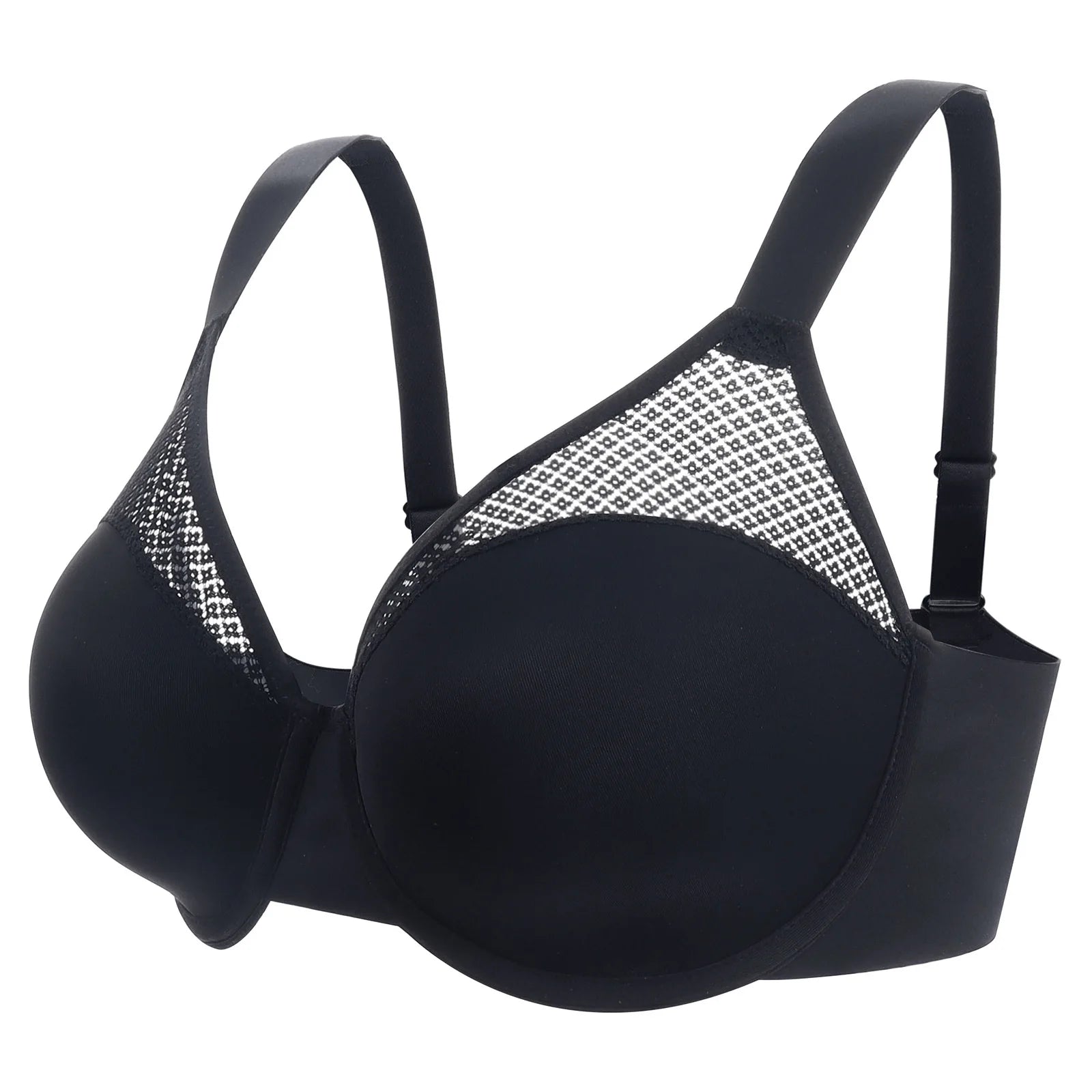 New Minimizer Lace Bras Unpadded Underwire Women Bra Thin Mesh Big Size Breast Cups Sexy Everyday Bra