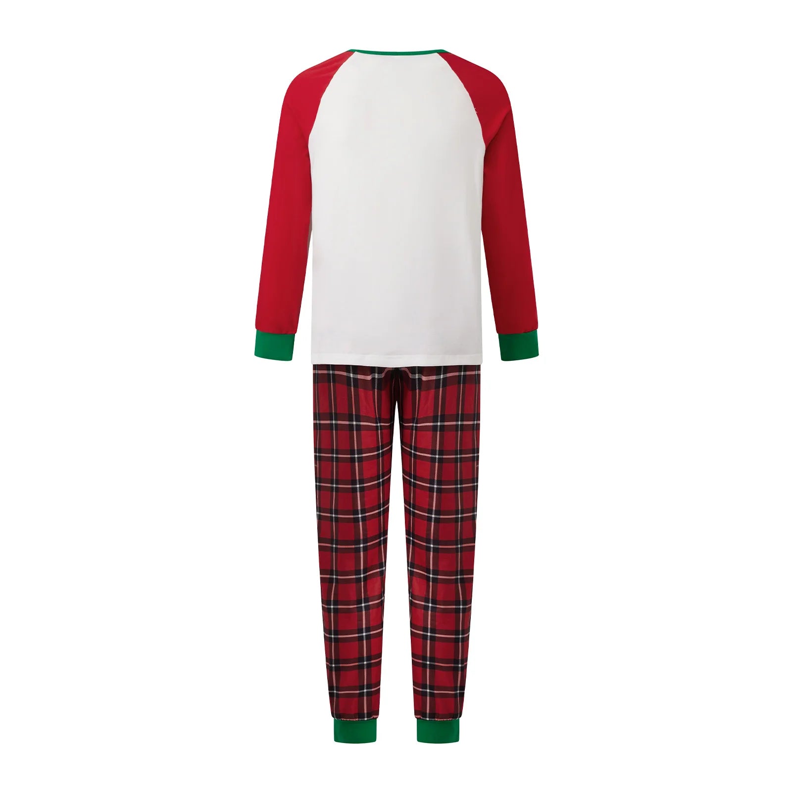 Family Matching Christmas Pajama Sets Adult Kid Reindeer Plaid Print Long Sleeve T-shirts Pants Holiday Sleepwear Xmas Sleepwear