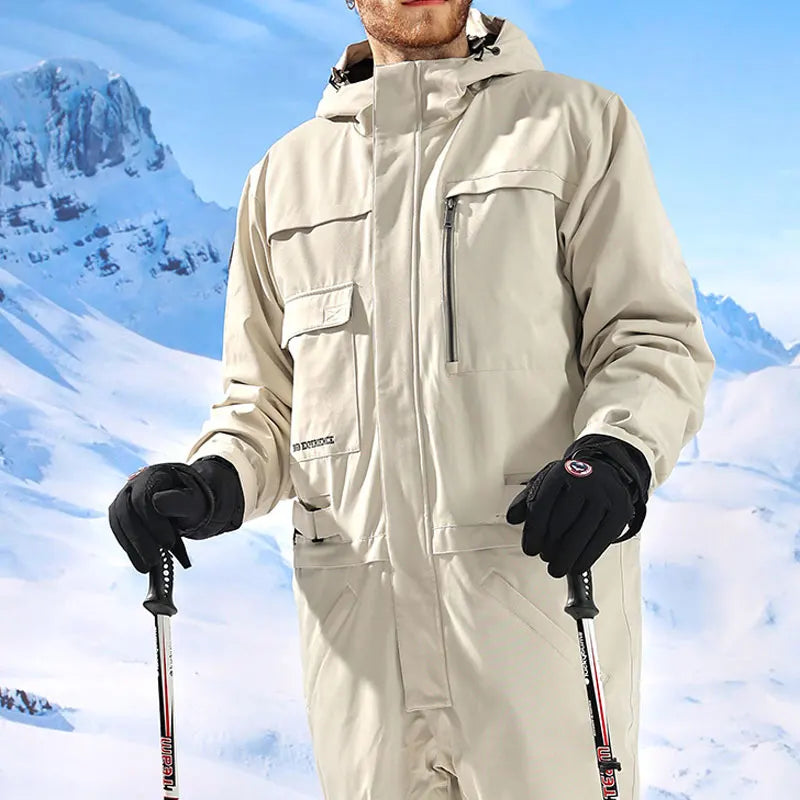 Men Winter Waterproof Cycling Gloves Outdoor Sports Running Motorcycle Ski Touch Screen Fleece Gloves Non-slip Warm Full Fingers