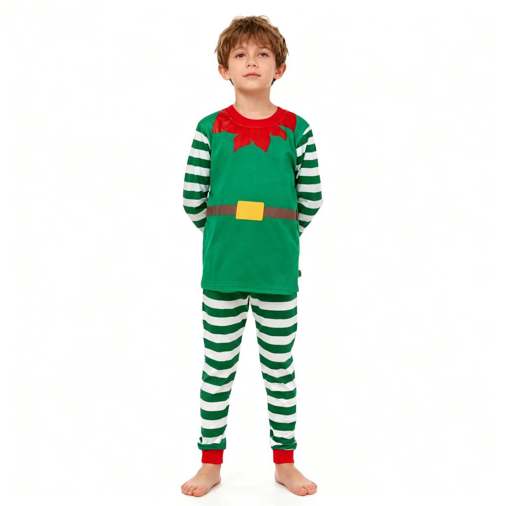 Kids Christmas Pajamas Sets Children's Santa Claus Striped Boys Pyjamas Girls Pijamas Nightwear Homewear Baby Christmas Pyjamas