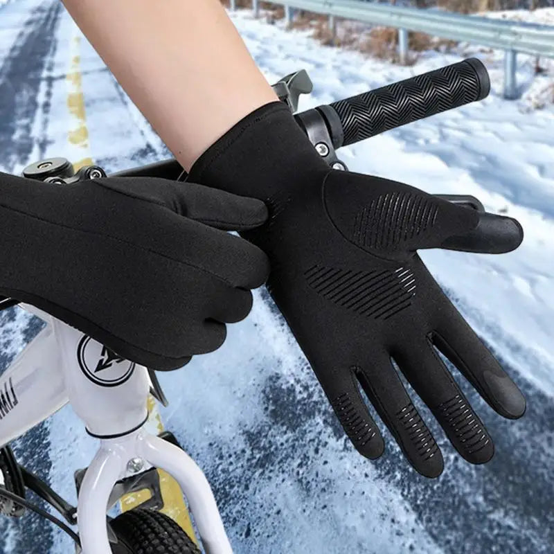 Winter Liner Gloves Non-Slip Warm Full Fingers Thermal Ski Gloves Windproof Touchscreen Gloves For Cycling Driving Hiking