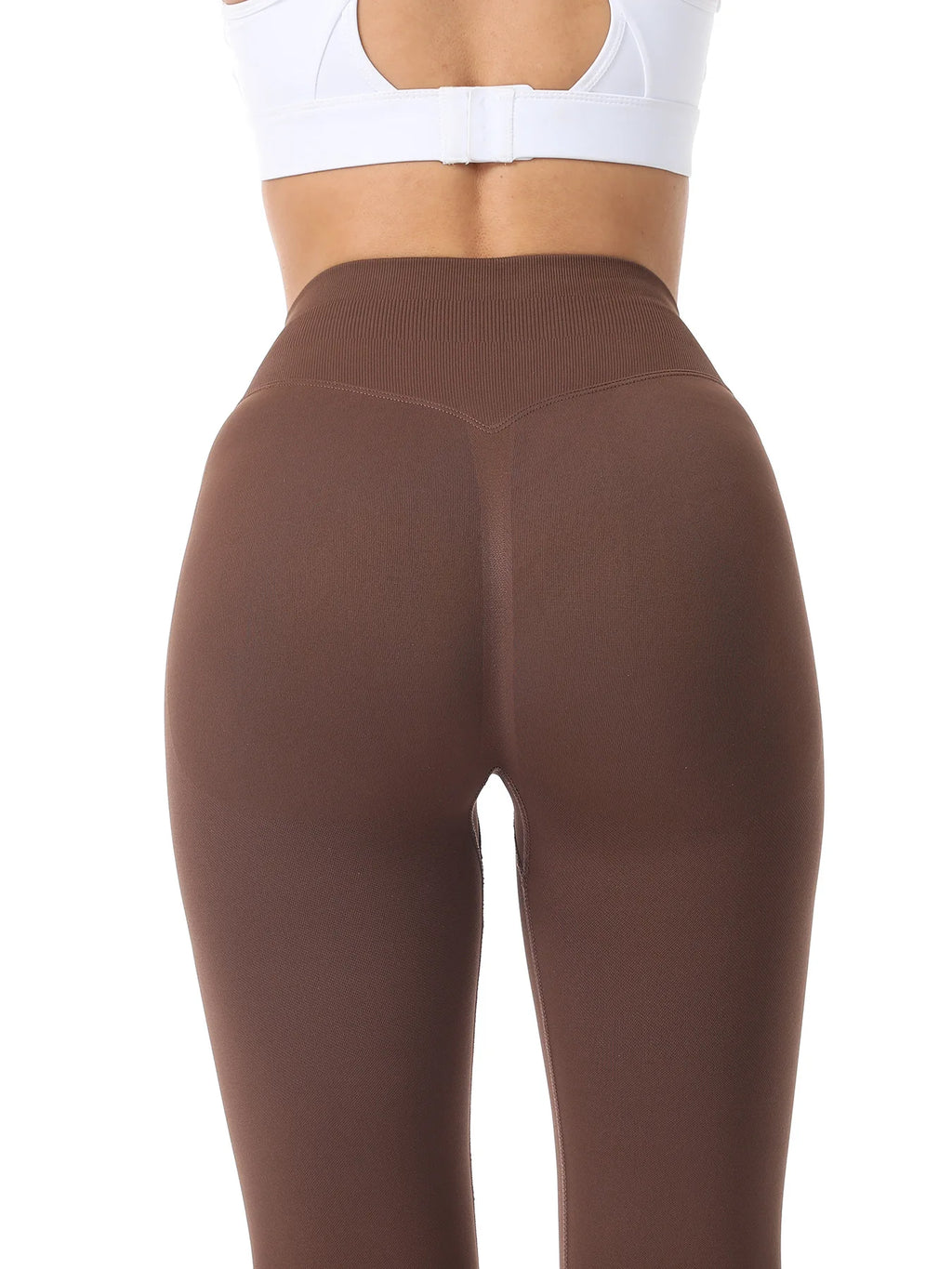 High Waisted Butt Liftting Leggings Fashion Yoga Leggings Seamless Tummy Control Proof Workout Tights Gym Fitness Training Pants