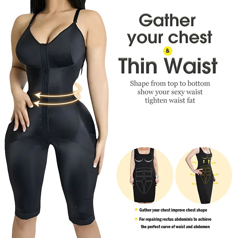 Fajas Colombian Shapewear Postpartum Girdle BBL Bodysuit Tummy Control Butt Lifter for Women Compressed Slimming Body Shaper