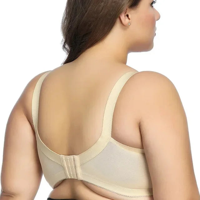 Big Minimizer Bras Large Size Lace Bra Women Sexy Unlined Full Coverage Ultra Thin Wireless Adjusted-straps Underwear Sujetador
